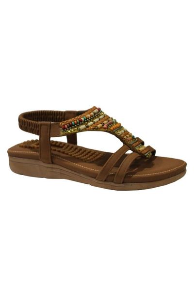 

women's brown sandals, Black