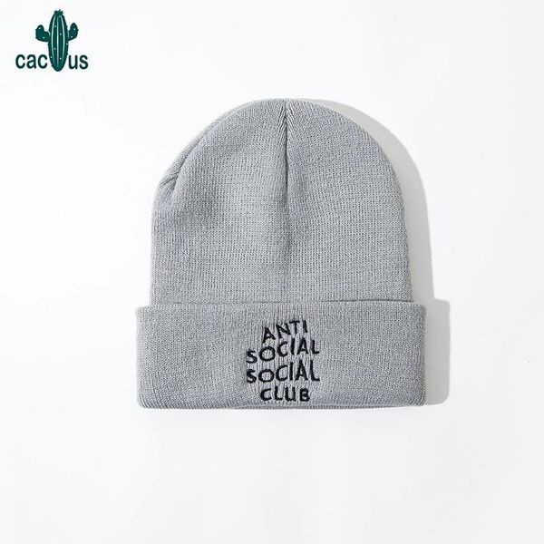 

beanie/skull caps winter hat for women woolen thickened knit hats student girls letter embroidery beanies warm soft fashion cap1, Blue;gray