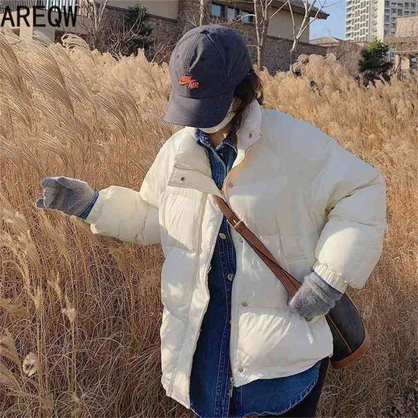 

women puffer jacket autumn winter parkas pink black white 210910