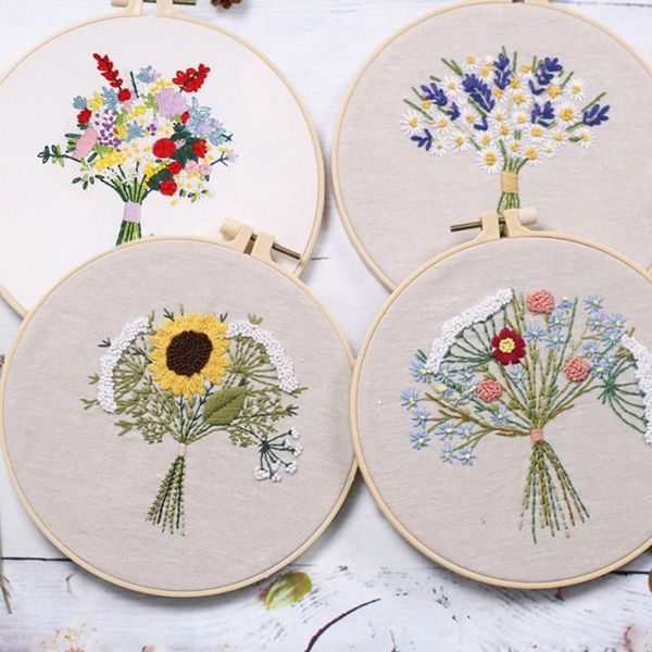 

other arts and crafts diy hand embroidery material sewing kit retro cross stitch bouquet pattern to send a friend gift accessories
