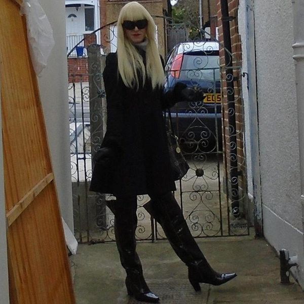 

boots 2021 patent leather over the knee woman long snake print women winter footwear sexy, Black