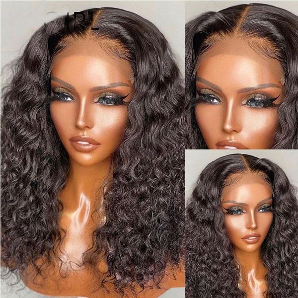 

synthetic wigs natural black kinky curly lace front for women glueless heat resistant daily wig with baby hair