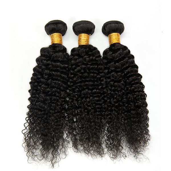 

kinky girl curly chemical fiber wig curtain hair bundle, Black;brown