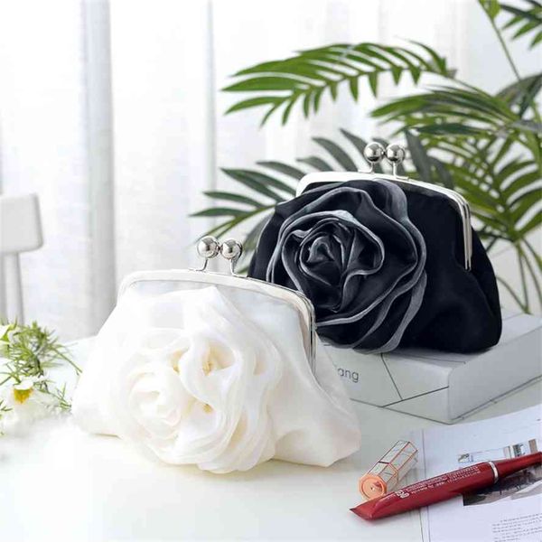 

style little fresh art rose flower banquet cross cheongsam new year bag