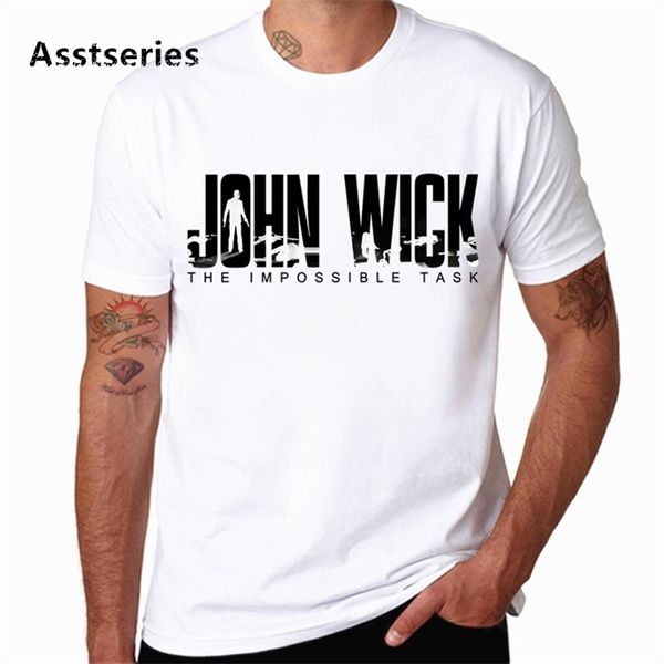 

john wick t shirt tshirt men funny print fashion t-shirt short sleeve summer male tee hcp4578 210409, White;black