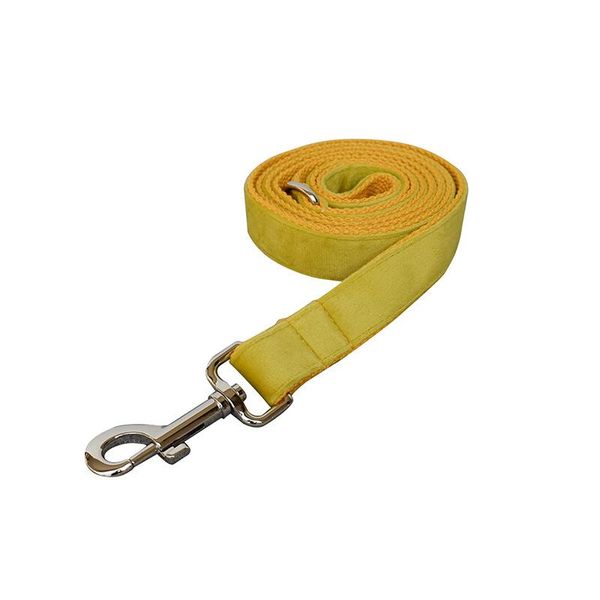 

trela yellow dog running rope leash all season custom puppy collar necklace anti bite pug accessories coleira cachorro pit bull collars & le