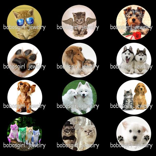 

charm bracelets dog cat glass perfume aroma locket po gs9342 phone holder, Golden;silver