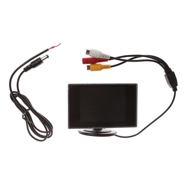 

car video for 3.5" mini tft lcd color monitor screen rear view backup camera