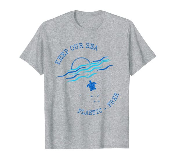 

keep the sea plastic turtle lovers t-shirt, White;black