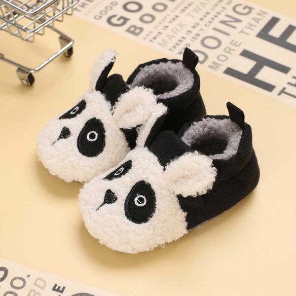 

autumn winter style 0-18 months baby learns to walk shoe soft bottom warm baby shoe cartoon sets foot cotton shoe g1023, Black;grey