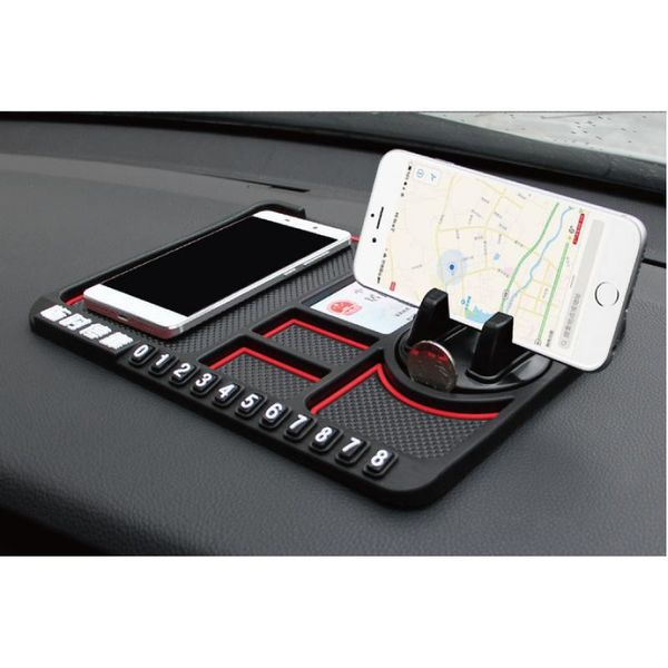 

anti-slip mats car temporary parking brand vehicle dashboard multi-function mat anti-skid pad mobile phone bracket