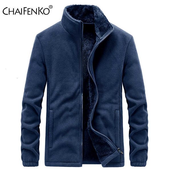 

chaifenko 2021 new winter fleece jacket parka coat men spring casual bomber military outwear thick warm tactical army jacket men p0804, Black;brown