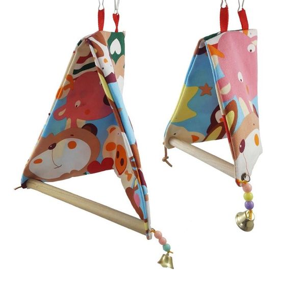 

bird cages perch tent for non-toxic easy to install triangle hammock nest bed parrot budgie cage accessories