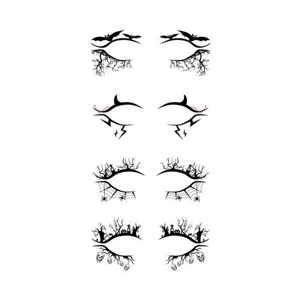 

eyeshadow eyeliner sticker halloween makeup tool bat spider horror fashion party decoration eye