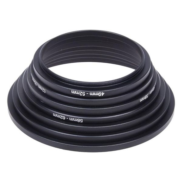 

lens adapters & mounts clcu 49mm 52mm 55mm 58mm 62mm 67mm 72mm 77mm metal camera filter stepping step up rings hood adapter mount set