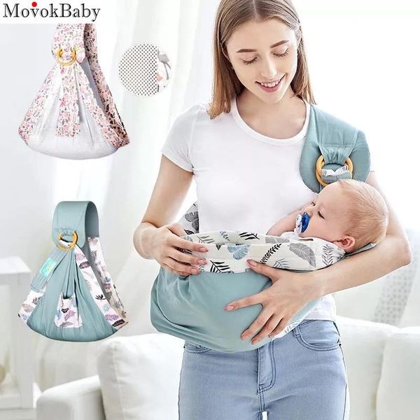 

ergonomic infant slings baby carrier wrap backpack 100% organic cotton kids kangaroo cover carriers, & backpacks