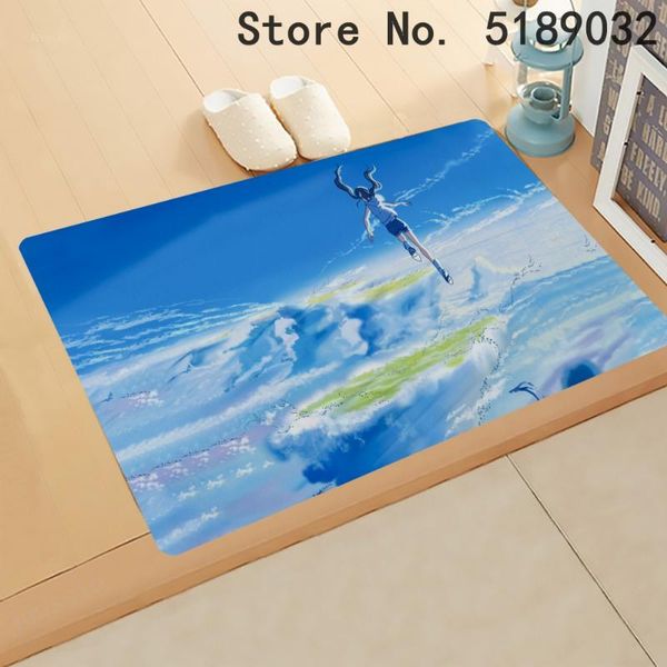 

carpets cartoon area rugs weather child entrance doormats outdoor kitchen bathroom mats japan anime welcome home decor rug