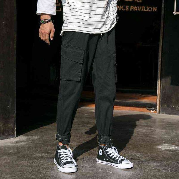 

men's jeans tooling men's casual pants in spring of 2021, Blue