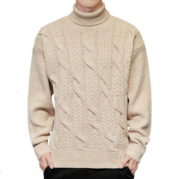 

men's sweaters man knit thick pullovers turtleneck men casaul knitted winter loose mens sweater 20fs, White;black