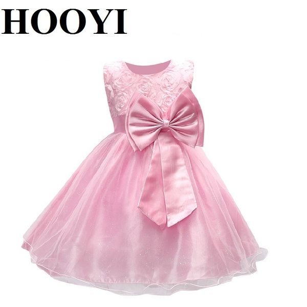 Розовое детское летнее шариковое платье девушки вечеринка свадебное платье милые принцессы вечерние платья кружева детские халат 210413