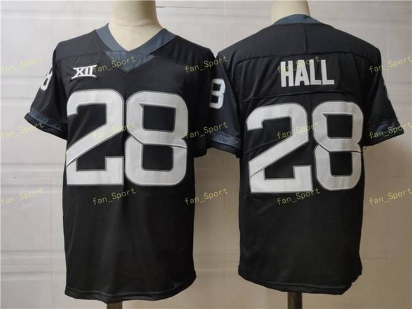 

isu iowa state cyclones college football jerseys 28 breece hall men stitched, Black