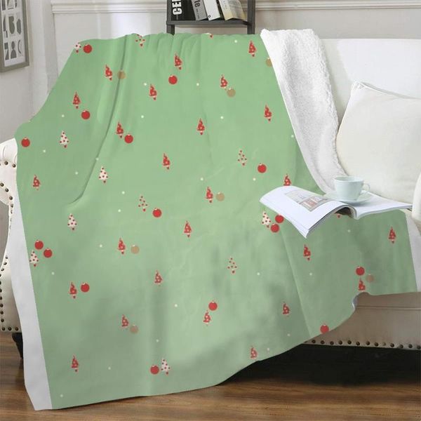 

blankets nknk brank christmas year thin quilt tree for beds party 3d print sherpa blanket fashion