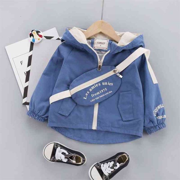 

spring autumn jacket for boys kids coat toddler hoodies with bag children outerwear baby clothes infant blazer clothing, Blue;gray