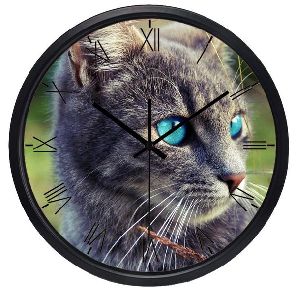 

wall clocks cat blue eyes hd picture clock the home decoration fashion