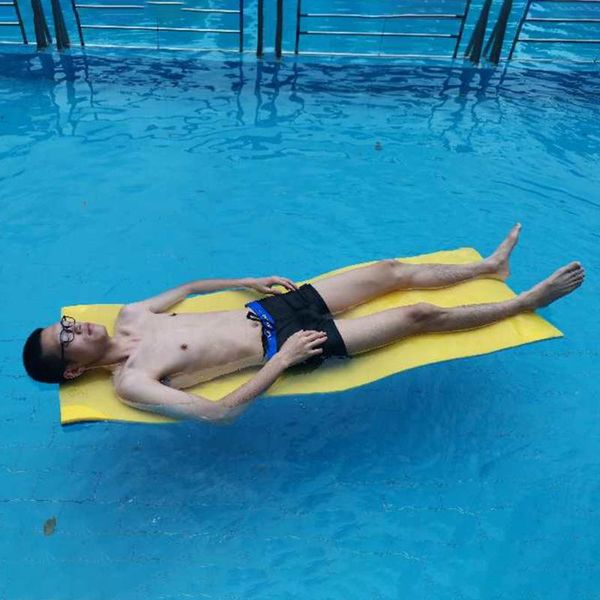 

material foam floating pad 3 layers swimming float blanket water entertainment sports 170x55x3.5cm pool & accessories