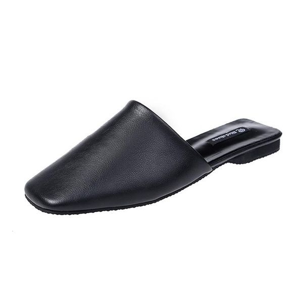 

slippers 2021 summer women baotou half drag lazy cool female outdoor women's shoes, Black