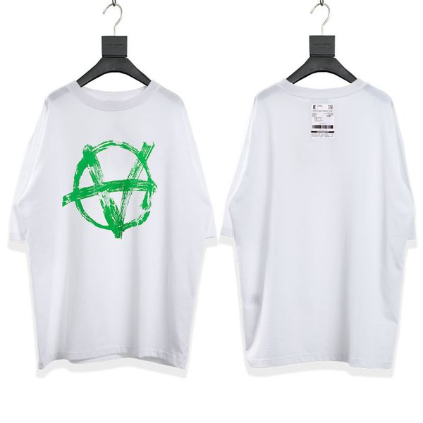 

brand high street new vtm vehicles short sleeve os loose casual hip hop lovers short sleeve t-shirt men and women fashion, White;black