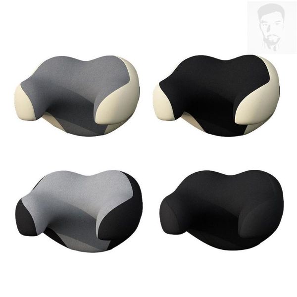 

seat cushions foam interior auto pillows universal head neck protector soft cushion pillow detachable u-shaped car headrest memory