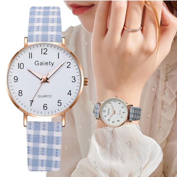 

wristwatches women fashion blue watch quartz leather ladies 2021 brand simple number dial woman clock montre femme, Slivery;brown