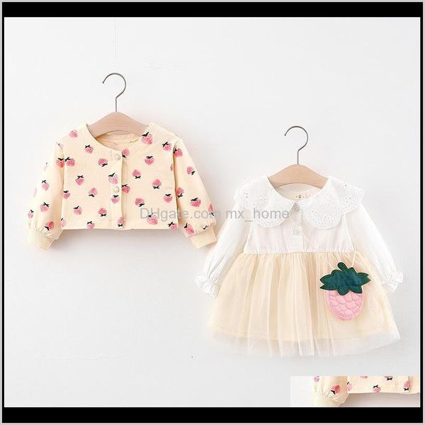 

clothing baby kids maternity drop delivery 2021 spring children short cloth clothes tutu coats suit for child sets 0twq o1xbe, White