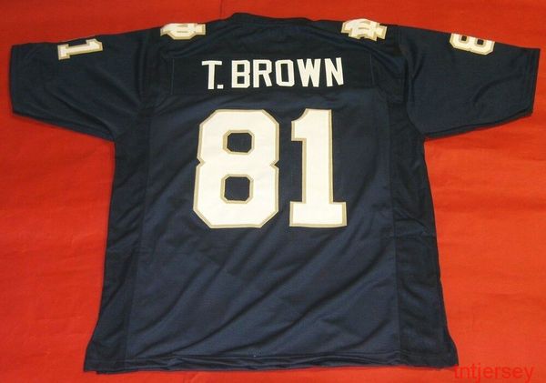 

custom tim brown jersey stitched add any name number, Black