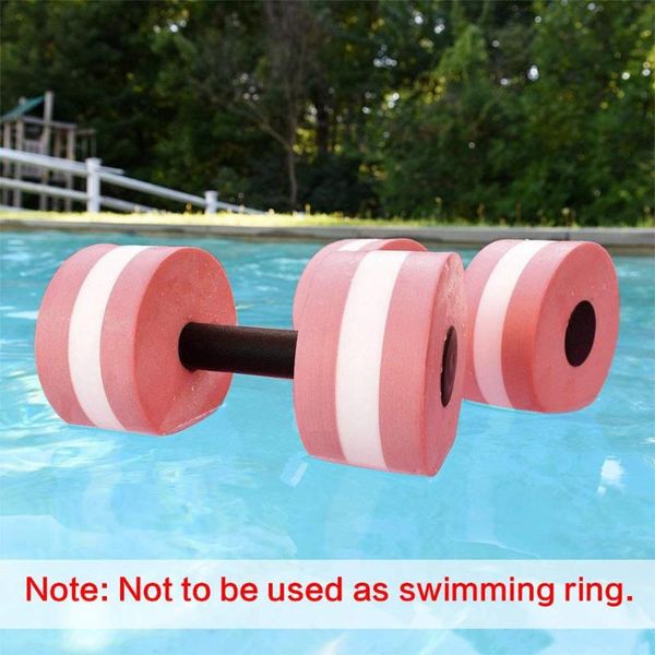 

pair aqua fitness barbells foam dumbbells hand bars pool resistance exercise