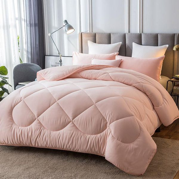 

comforters & sets 1pc multicolor optional winter comforter luxury warm blanket 100% feather fabric quilts duvet king queen twin size fast