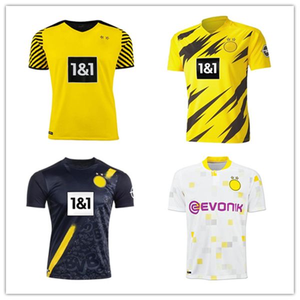 

borussia dortmund mens soccer jersey borussia 21 22 fourth 4th 2021 2022 football shirt haaland reus neongelb bellingham sancho hummels bran, Black;green