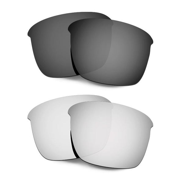 

sunglasses hkuco polarized replacement lenses for thinlink black/silver 2 pairs, White;black