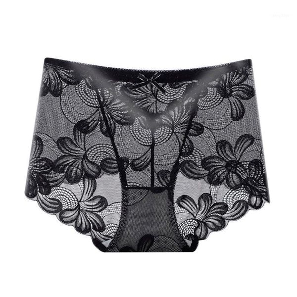 

stylishbar women low waist underwear hollow transparent breathable soft thin female panties high elasticity seamless breifs women's, Black;pink