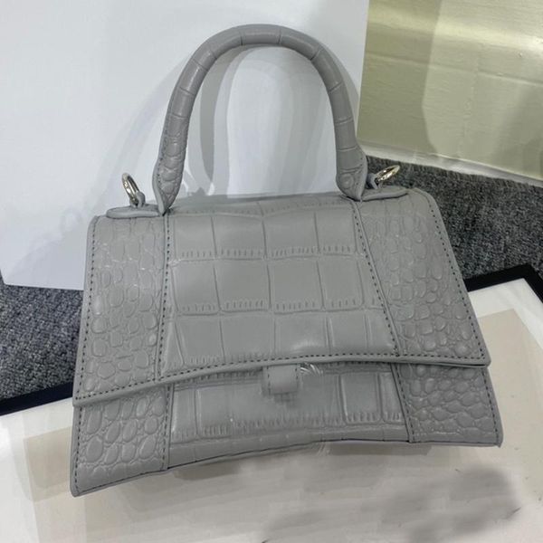

2021 classic hourglass handbag purse handle shoulder bag genuine leather alligator design crossbody bags lady totes crocodile style detchabl
