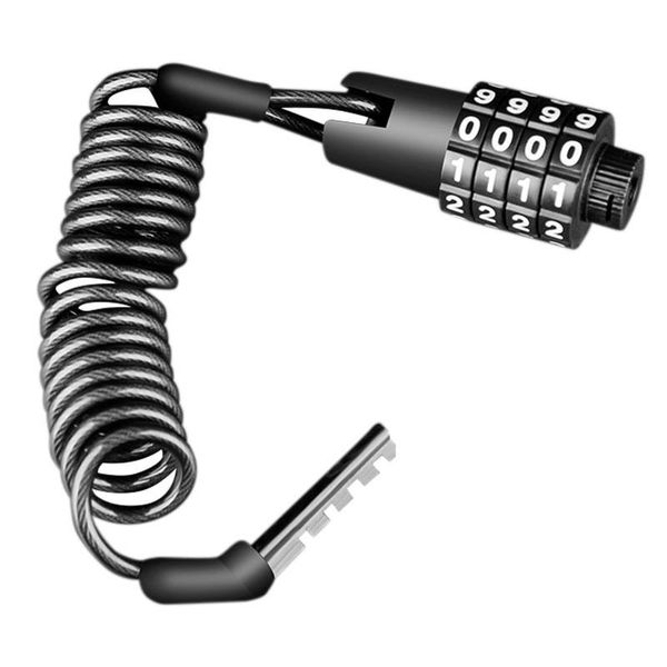 

bike locks multifunctional bicycle wire lock password anti-theft with storage bag helmet