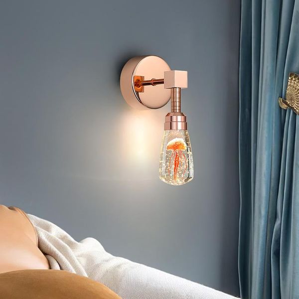

wall lamp modern led crystal smart plug-in is suitable for bedroom living room corridor bathroom decoration lighting fixture