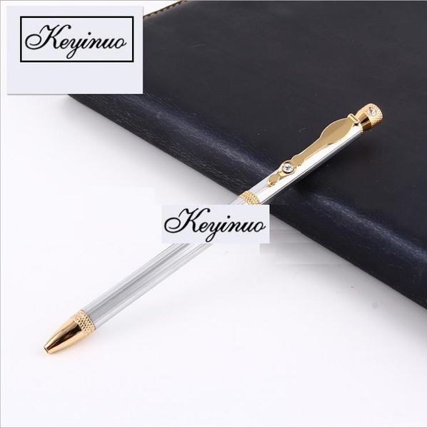 

ballpoint pens [4y4a] high revolving metal pen crushed diamond female gift, Blue;orange