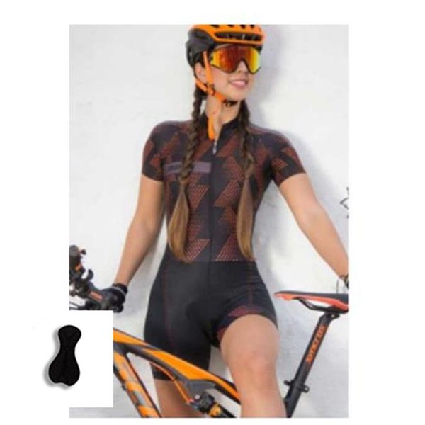 

racing sets jersey jumpsuit women's triathlon suit sleeved cycling sportswear macaquinho tight quick dry, Black;blue