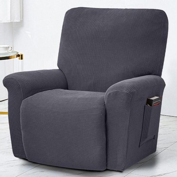 

chair covers sofa recliner cover stretch soft polyester non slip side pocket jacquard slipcover for home decor
