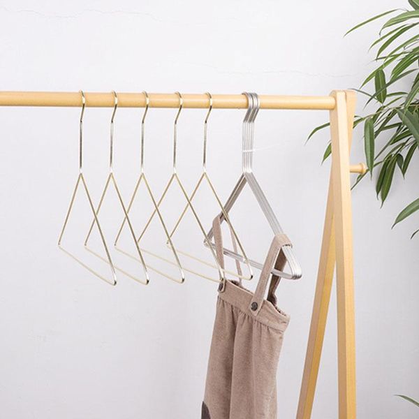 

hangers & racks 10 pcs metal cloth hanger nordic style pants triangle children for daily or clothing store use