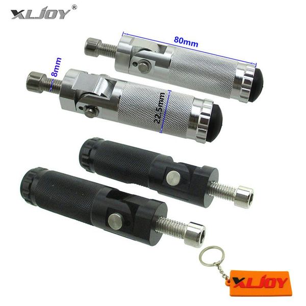 

pedals xljoy cnc motorcycle folding footpegs rider foot rest pegs set rearset