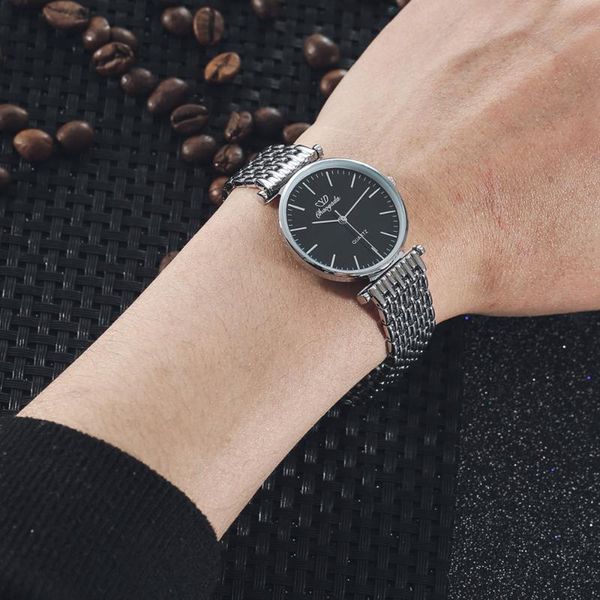 

wristwatches men watch fashion male business watches quartz casual clock saats reloj hombre, Slivery;brown