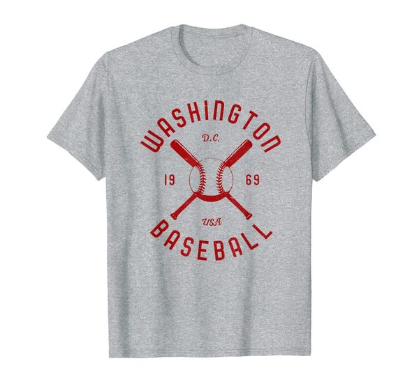 

washington baseball distressed vintage retro t-shirt, White;black